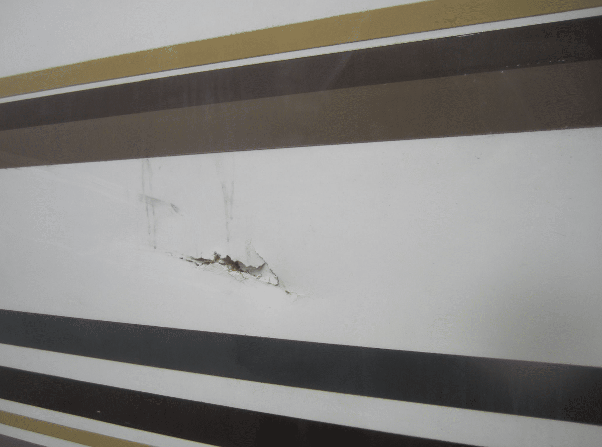 rv fiberglass damage